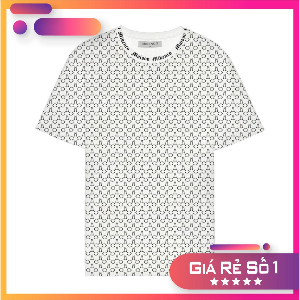 Áo phông nam MIKENCO Monogram tshirt Rẻ Nhất Shopeee