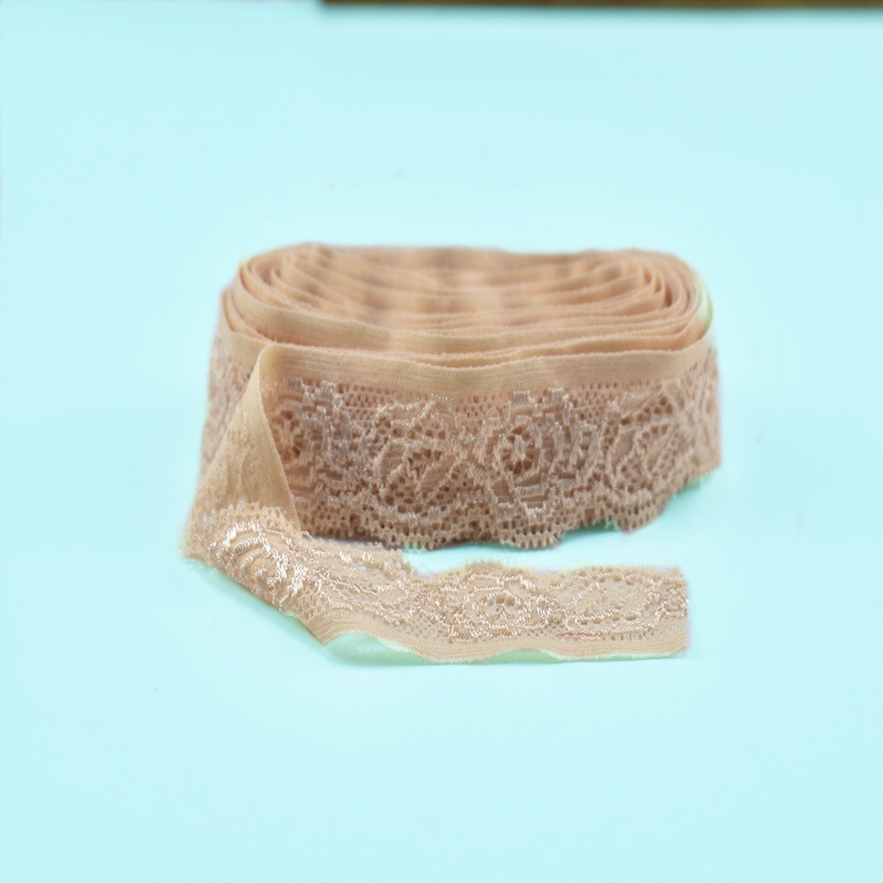 Cuộn Dây Ruy Băng Ren Co Giãn 24mm Dài 5M Dùng Làm Đồ Lót / Trang Trí Giáng Sinh