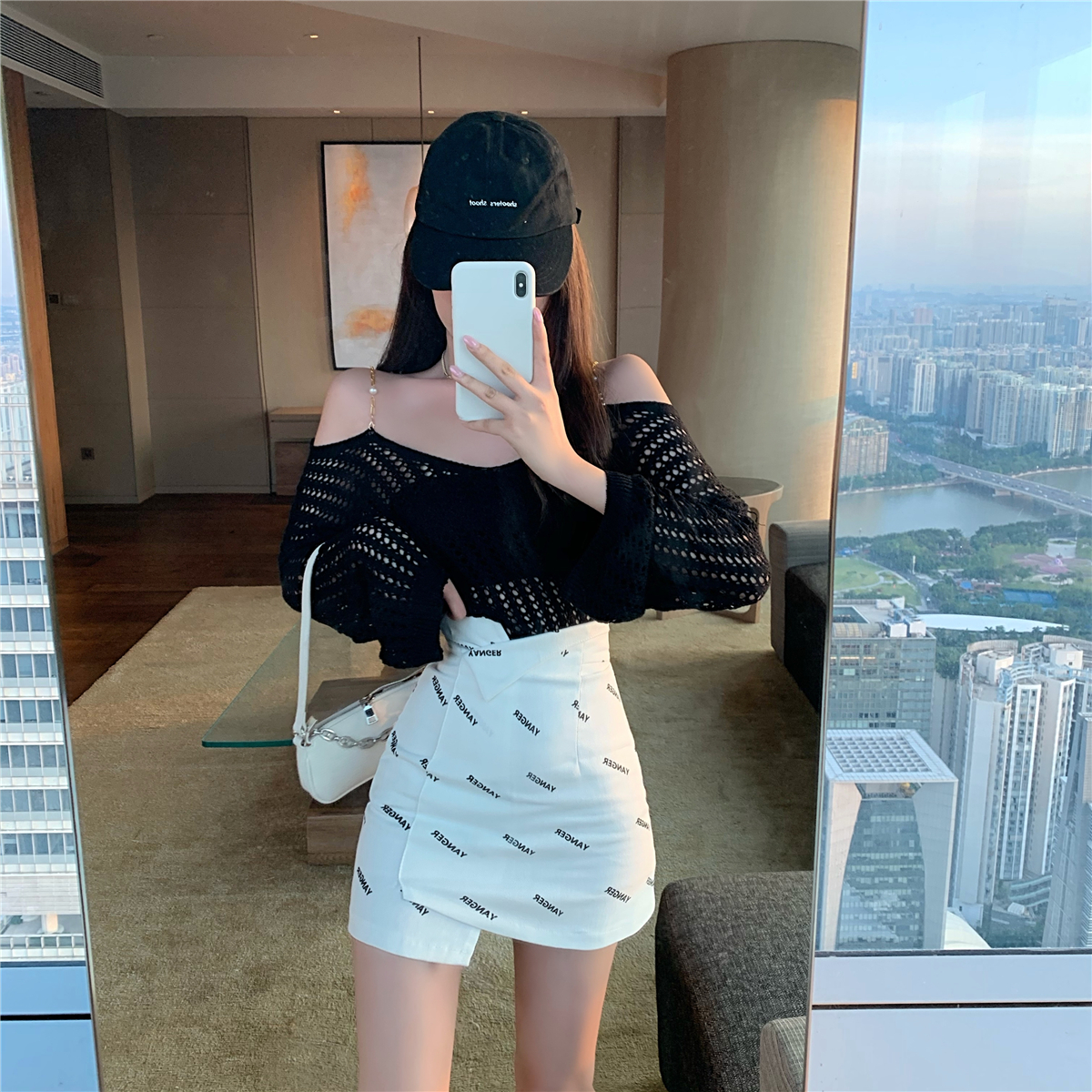 Chân Váy Lưng Cao Hoạ Tiết Chữ Thiết Kế Ôm Sát Tôn Dáng | BigBuy360 - bigbuy360.vn