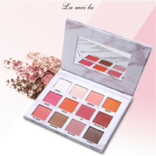 Bảng Phấn Mắt Vân Đá 12 Màu Lameila
