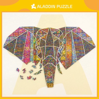 Bộ xếp hình gỗ hình aladdin puzzle ghép hình puzzle con vật - con voi - tgp105