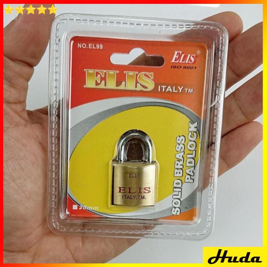 Ổ khóa mini Khóa vali cửa tủ túi xách ELIS 20mm Solid Brass Padlock  DSG