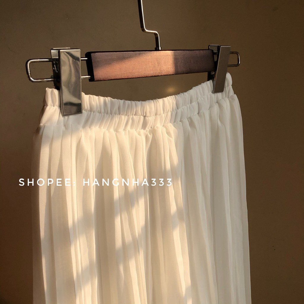 ⭕LOẠI 1 || Chân váy dáng dài dập ly basic đơn giản dễ phối đồ ULZZANG