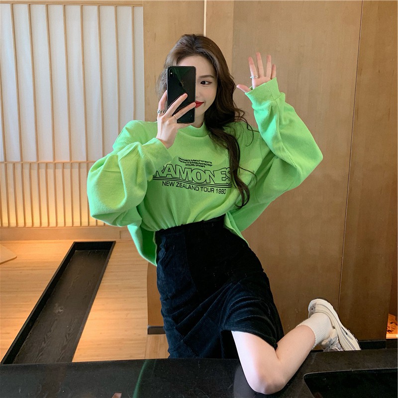 Set Áo Thun Dài Tay + Chân Váy Đuôi Cá Xẻ Tà Thời Trang Cho Nữ | BigBuy360 - bigbuy360.vn