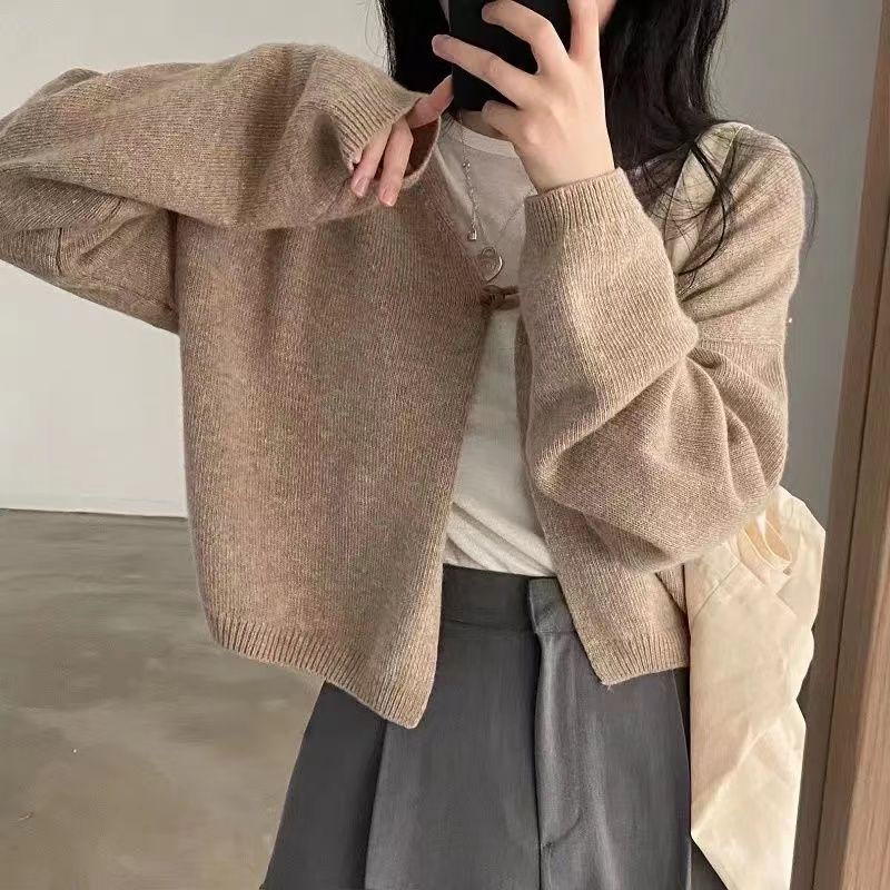 Áo Cardigan Dệt Kim Dáng Rộng Thời Trang Nhật Bản Dành Cho Nữ