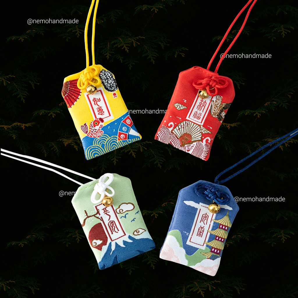 Túi Phước Bình An Nemo Handmade, tặng kèm túi bảo vệ, hoa khô, giấy ước nguyện, đá may mắn - OMQM