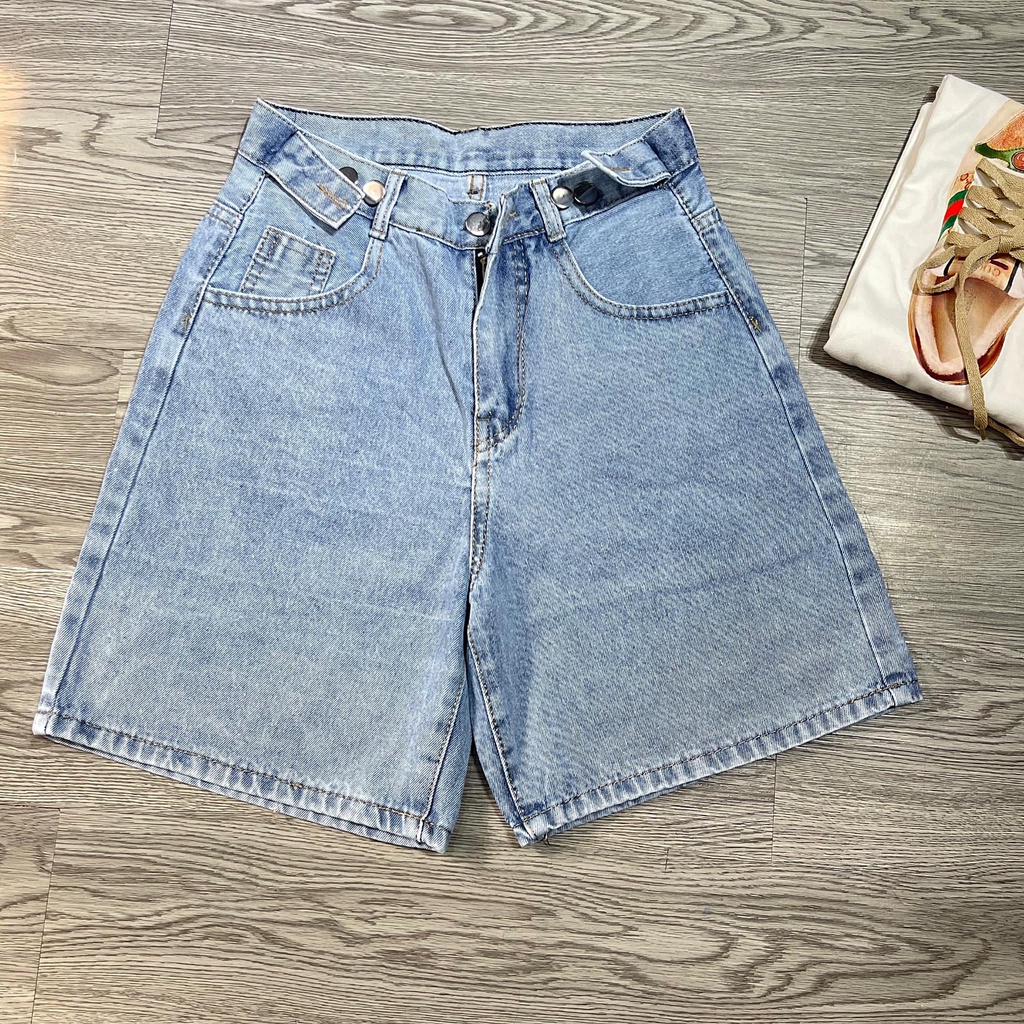 Quần SHORT JEAN Nữ 2 Nút Đai Cài Chỉnh Eo (JN-5N) | WebRaoVat - webraovat.net.vn