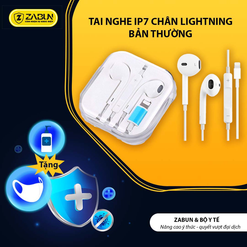 [Âm Bass] Tai Nghe IP7 Bản Thường Tương Thích Nghe Nhạc Với Các Dòng  Máy Iphone 7 Trở Lên, Nâng Cấp Âm Thanh