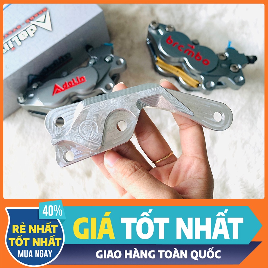 PÁT CNC - Pát Trước xe Winner (loại Mỏng) gắn đĩa size 260mm, HEO DẦU 4piston BRCMBE, ADELIN