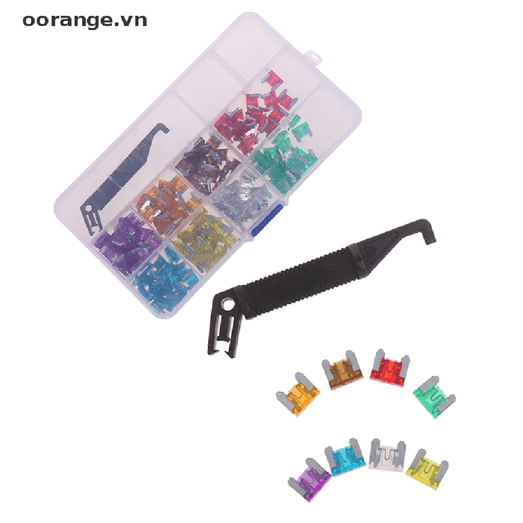 Set 100 Cầu Chì mini 3A5A7.5A10A15A 20A25A30A Chuyên Dụng