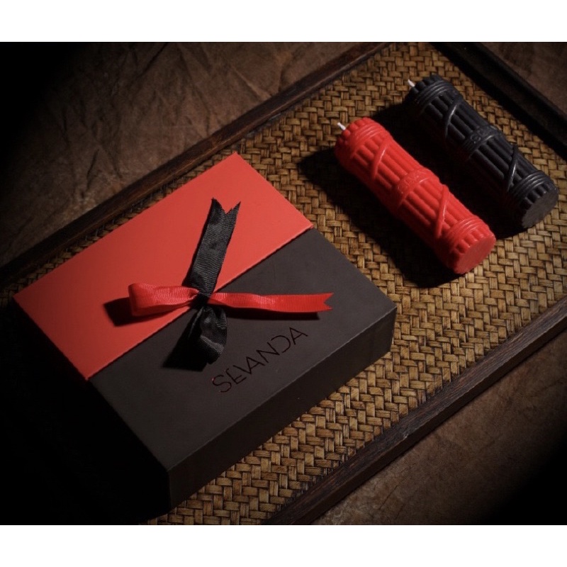 Hộp Quà 2 Cây Nến Thơm Nhiệt Độ Thấp SAVANDA &lt;Có Kèm Video&gt;