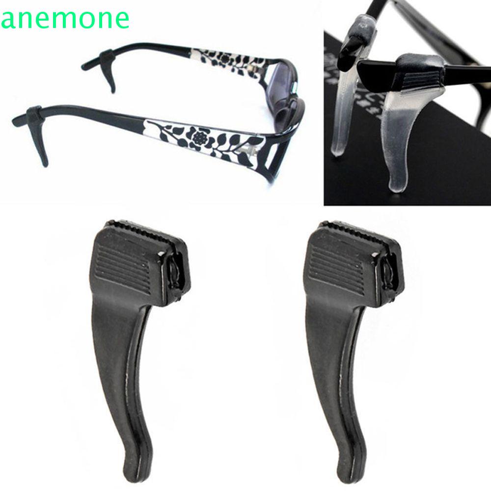 ANEMONE Móc tai đeo kính silicone Móc tai đeo kính Móc tai chống trượt Móc tai đeo kính thể thao Giá đỡ khóa kính Bộ kính chống trượt Kính cố định Bộ chống tắt kính Phụ kiện kính