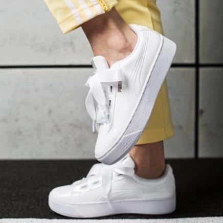 | Xả Xả| [ẢNH THẬT] Giày sneaker nữ Puma Vikky Platform Ribbon chính hãng TOP CHAY Có Sẵn Có Sẵn . ^ ₛ ?