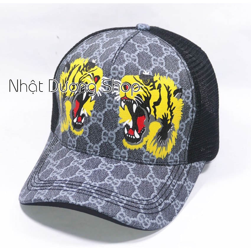 Nón kết lưới thêu họa tiết đầu cọp ngầu, con Hổ phong cách, cá tính pha chút bụi bặm thích hợp cho các bạn nam và nữ