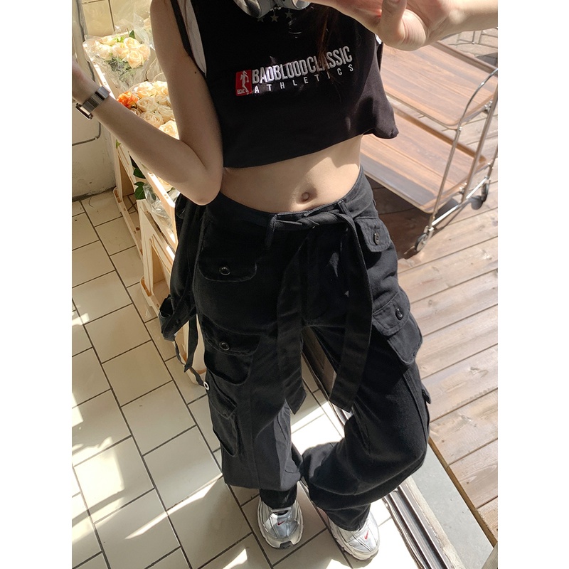 Cocory vn Quần Jeans Lưng Cao Ống Rộng Thời Trang Mùa Hè Cho Nữ