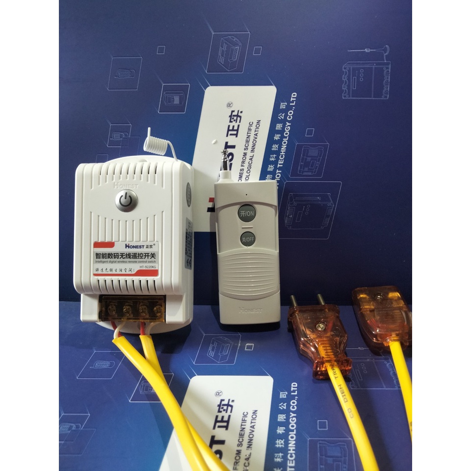 Công tắc Honest HT-9220KG bộ điều khiển từ xa 1000m công suất 40A đấu nối sẵn