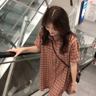 Đầm Sơ mi caro