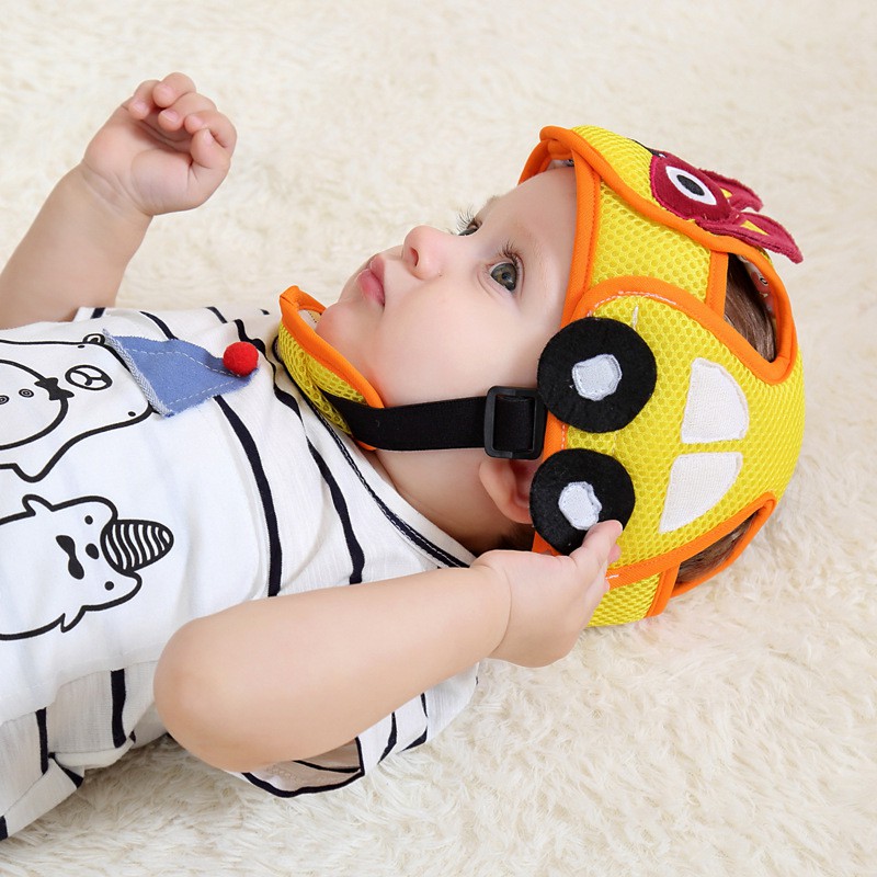 Mũ bảo hiểm cho bé tập đi, Nón đội đầu chống ngã cho bé, tấm lót bảo vệ cho bé tập đi- ĐỘNG VẬT