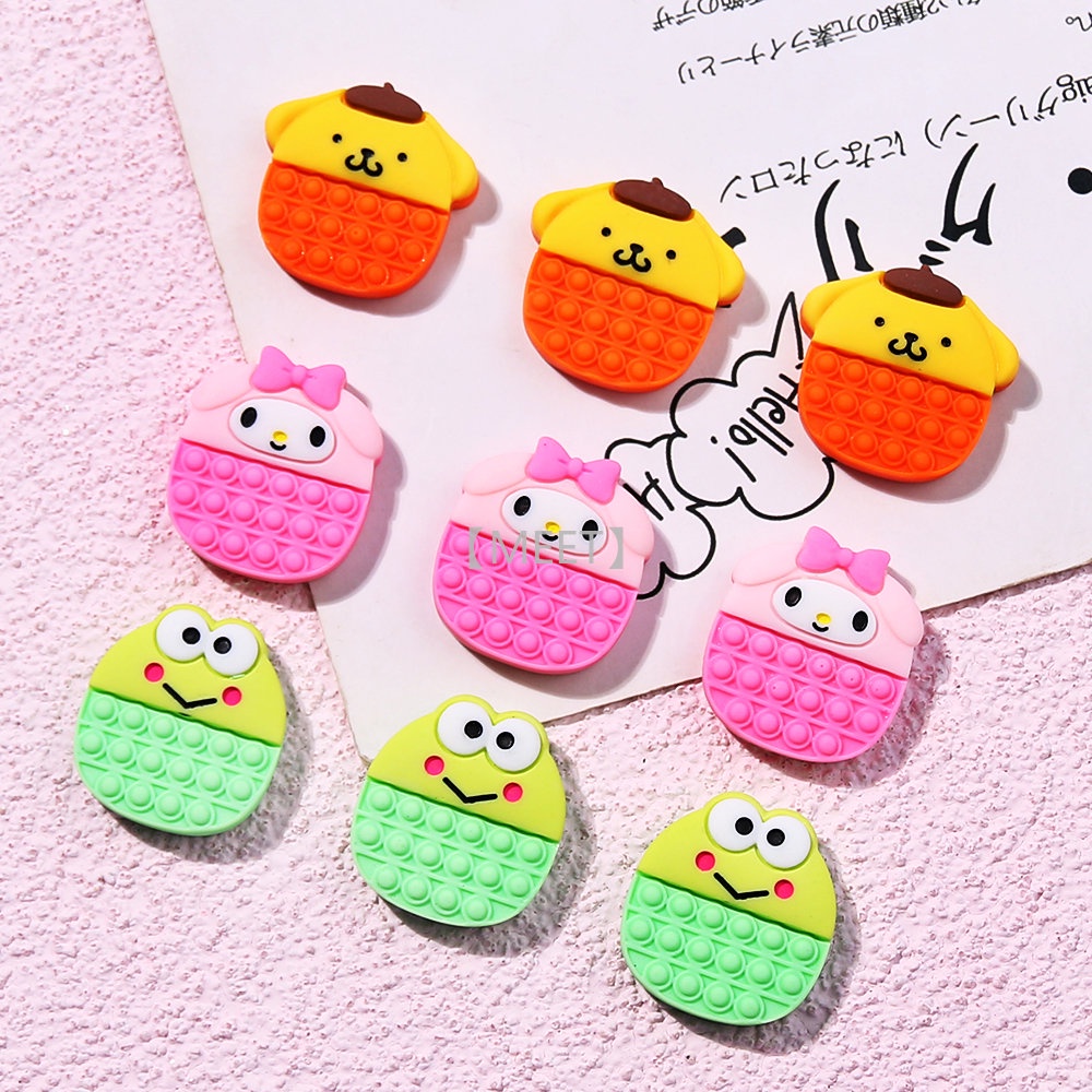【MEET】1 cái/gói Đồ trang sức nhựa tự làm hoạt hình Sanrio Nguyên liệu thủ công tự làm
