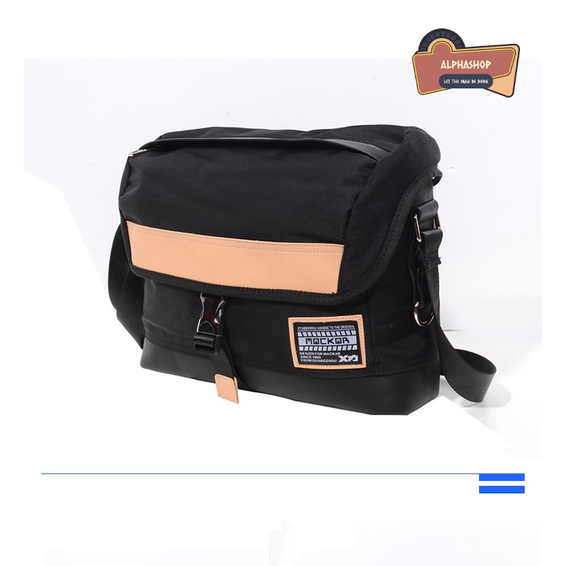 Túi Đeo Chéo Unisex Nam Nữ Canvas MACKAR - Chống Nước, Thời Trang, Không Gian Sử Dụng Lớn