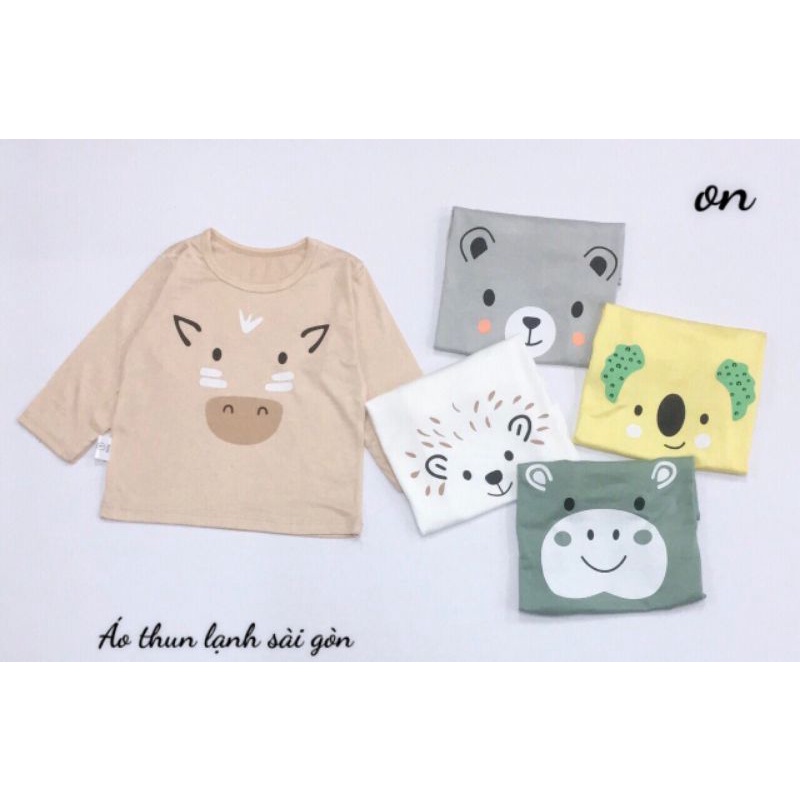 {6-15kg} Áo dài tay thun lạnh SG cho bé trai/bé gái M242