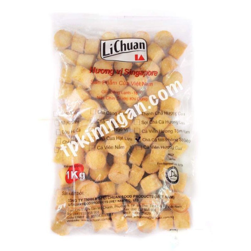 Chả cá mô phỏng sò điệp 500g