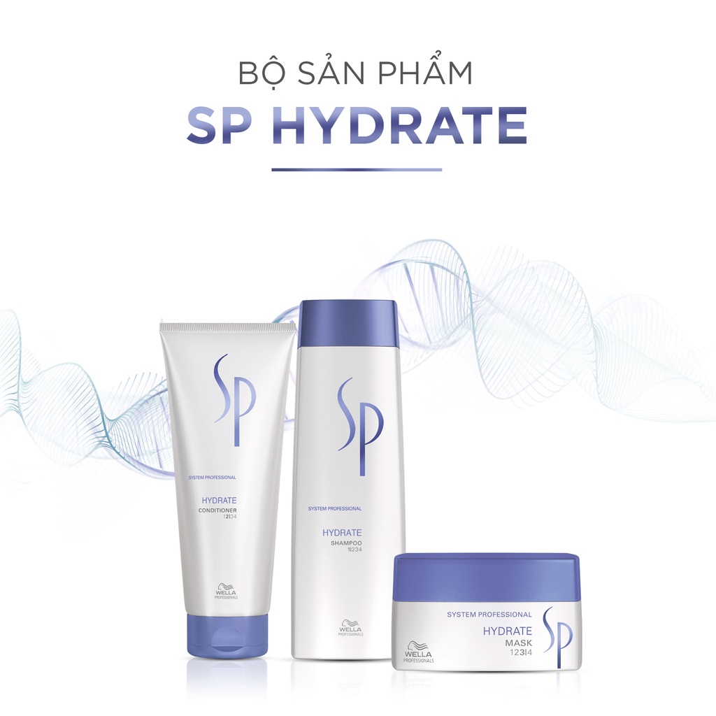 Combo Gội Xả Hấp SP Hydrate Dưỡng Ẩm Sâu Cho Tóc, Duy Trì Mái Tóc Óng Mượt 650ml-2400ml