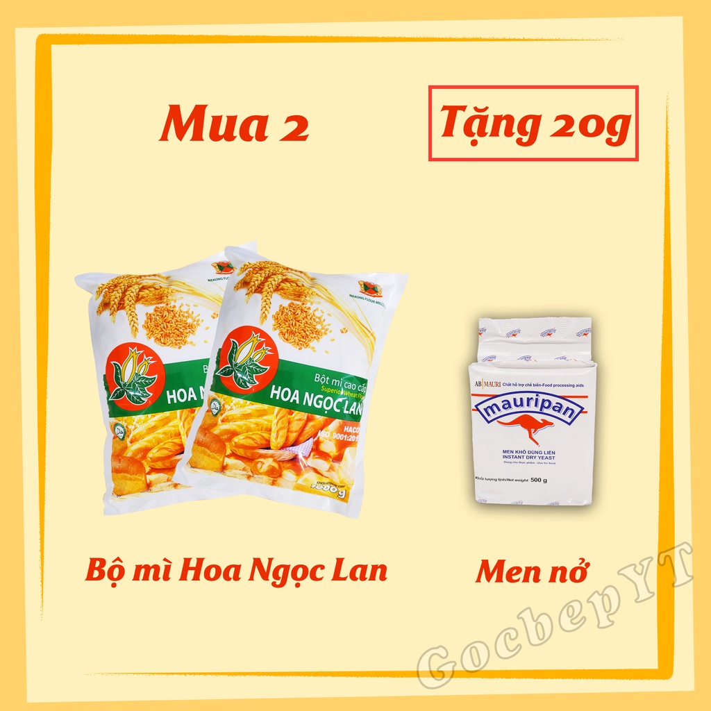 Men nở làm bánh mì, bánh bao Mauripan Instant Dry Yeast