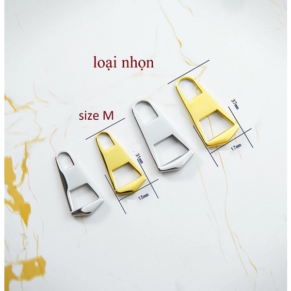 Tay kéo  cho củ khoá dây kéo LV luxury - phụ kiện làm đồ da cao cấp