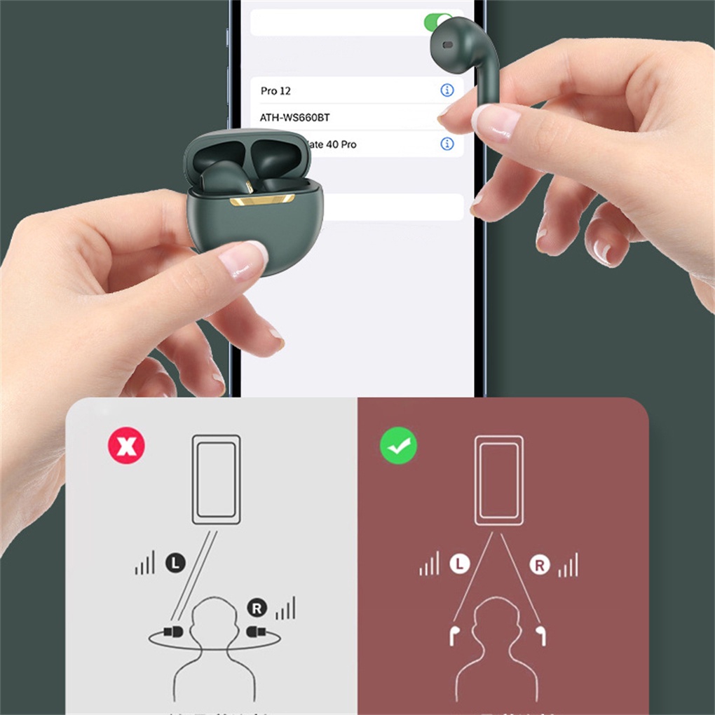 *Bluetooth-Compatible 5 2 *Earbuds [with Microphone] [Mini]![Small] [Noise Canceling] *TWS Stereo Wireless SportsELEN