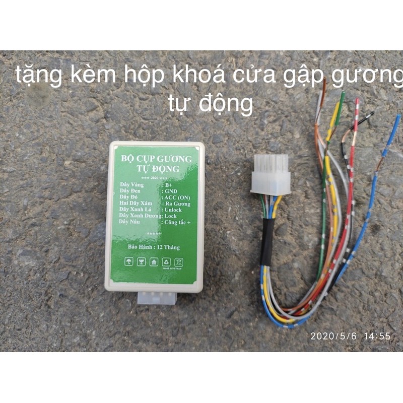 Bộ khung xương và motor gập gương cho MITSUBISHI TRITON 2015-2018 tặng kèm công tắc zin & hộp khoá cửa gập gương tự động