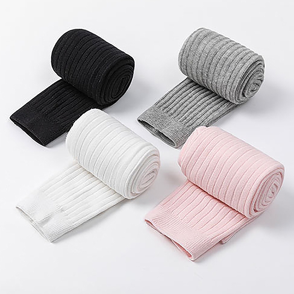 Quần tất dệt kim phối ren cho bé gái từ 6 tháng - 4 tuổi