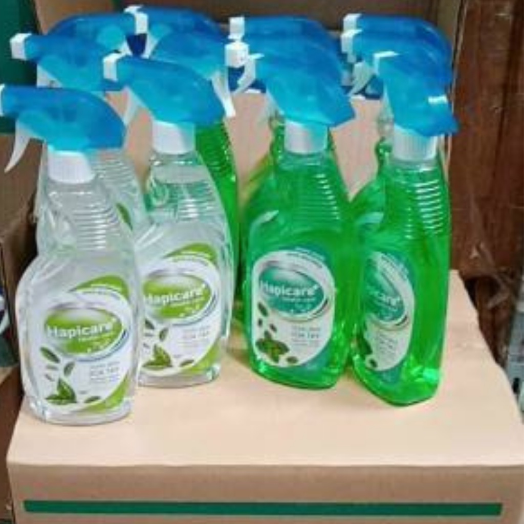 Chai nước rửa tay khô Hapicare+  - hương trà xanh-bạc hà cho khả năng kháng khuẩn, dạng xịt chính hãng