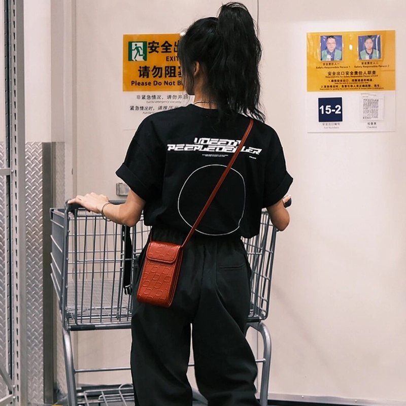 NRVP Áo Thun Cotton Tay Ngắn Cổ Tròn Màu Trơn Thời Trang Dành Cho Nữ