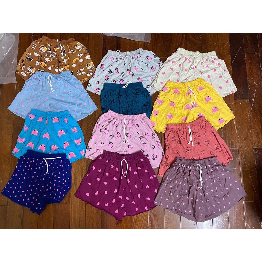 Quần đùi nữ cotton cute nhiều mẫu freesize từ 40-65kg | BigBuy360 - bigbuy360.vn