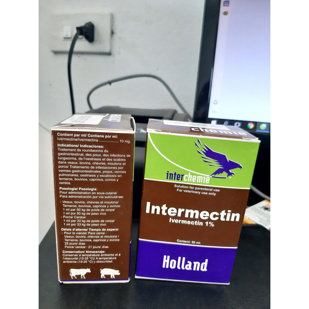 Intermectin chai 50ml- Hà Lan- Chuyên xổ k.í s.inh tr.ùng, gi.un sá.n