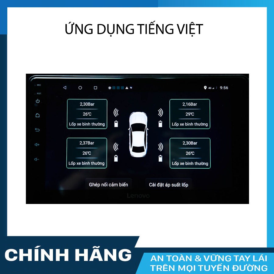 Cảm biến áp suất lốp ô tô Laika E350 cho màn hình Android