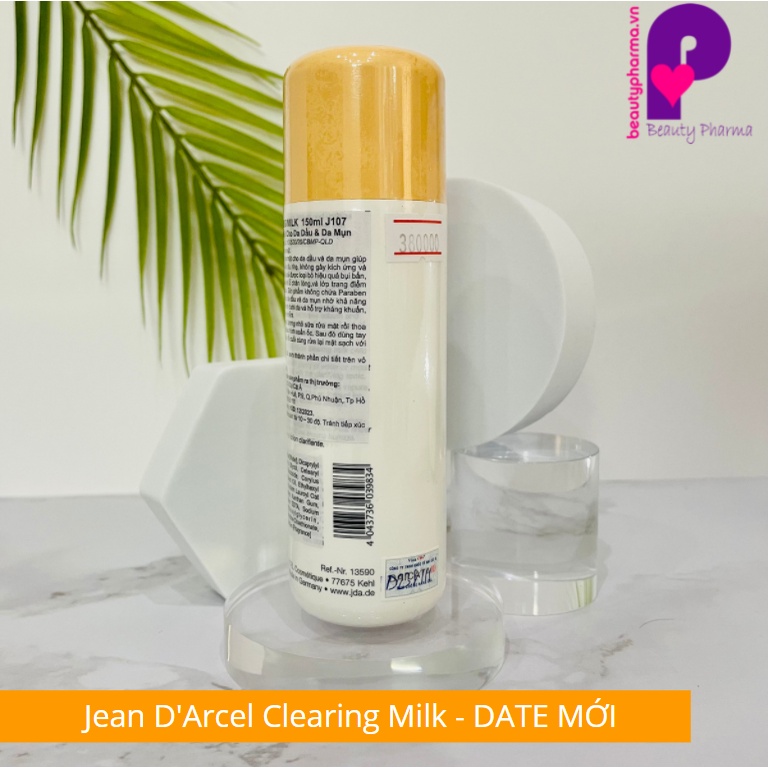 Sữa rửa mặt dành cho da dầu, mụn Jean D'Arcel Clearing Milk