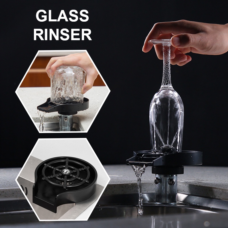 Máy Rửa Cốc Cốc Tự Động Dạng Ấn Cao Áp Lực Cao Đa Năng Cho Nhà Bếp/Quán Bar/Ly Bar Dễ Sử Dụng