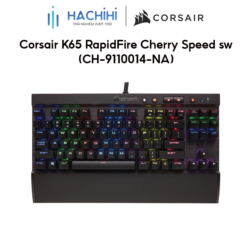 Bàn phím cơ Corsair K65 RapidFire Cherry Speed sw (CH-9110014-NA)
