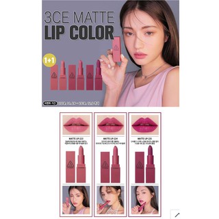 Son 3CE Matte Lip Color 3 màu mới