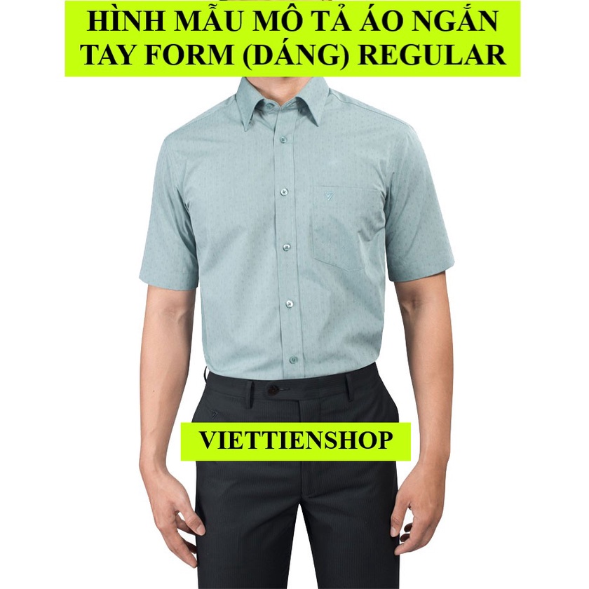 ÁO SƠ MI VIỆT TIẾN NGẮN TAY VẢI TRE CA RÔ