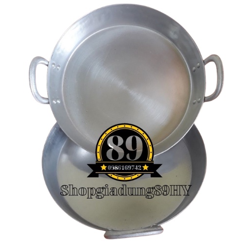 Chảo nhôm gò đắy bằng đủ cỡ dùng để rán bánh khoai,bánh chuối,bánh ngô, xào, nấu
