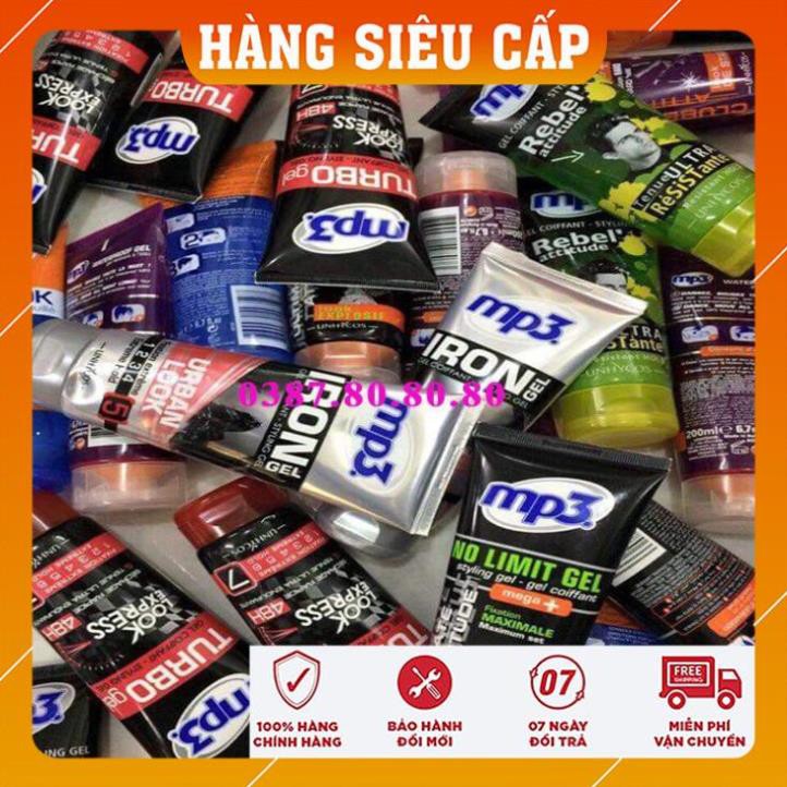 [ CAO CẤP - TẶNG LƯỢC ] Gel vuốt tóc nam Mp3 cao cấp pháp/ Keo vuốt tóc nam tạo phồng, giữ nếp, không bết dính