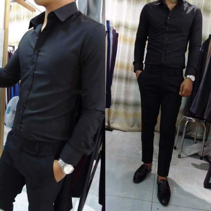 sự kết hợp giữ quần âu phom chuẩn cùng sơ mi lụa thái cao cấp bao đẹp