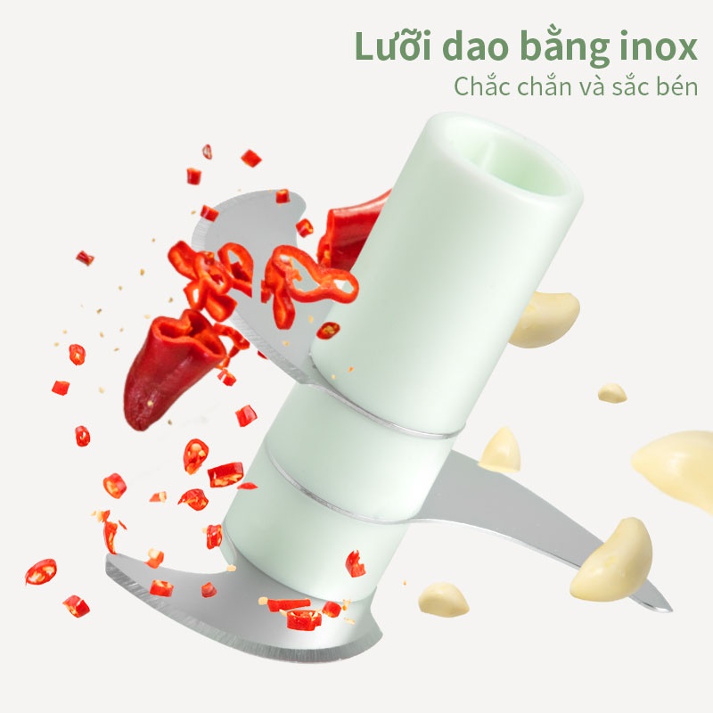 Máy xay tỏi ớt SIMPLUS dây kéo thủ công dễ dàng tháo lắp đa năng tiện lợi