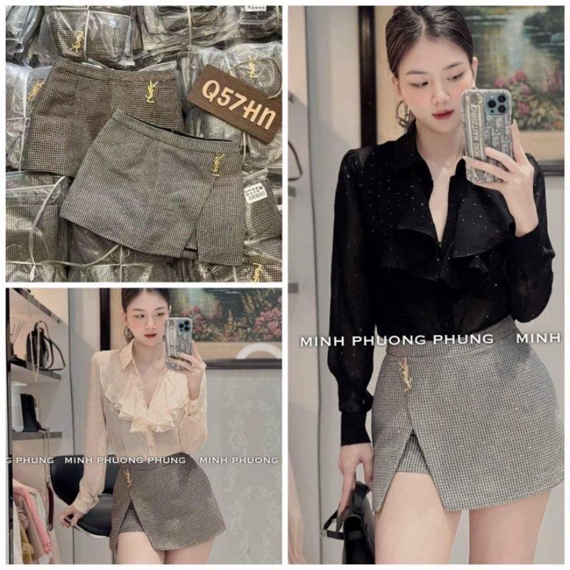 QUẦN GIẢ VÁY  NHŨ KÈM TAG HÀNG QGL1 MS33101