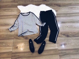 Bộ thể thao mặc nhà thu đông
