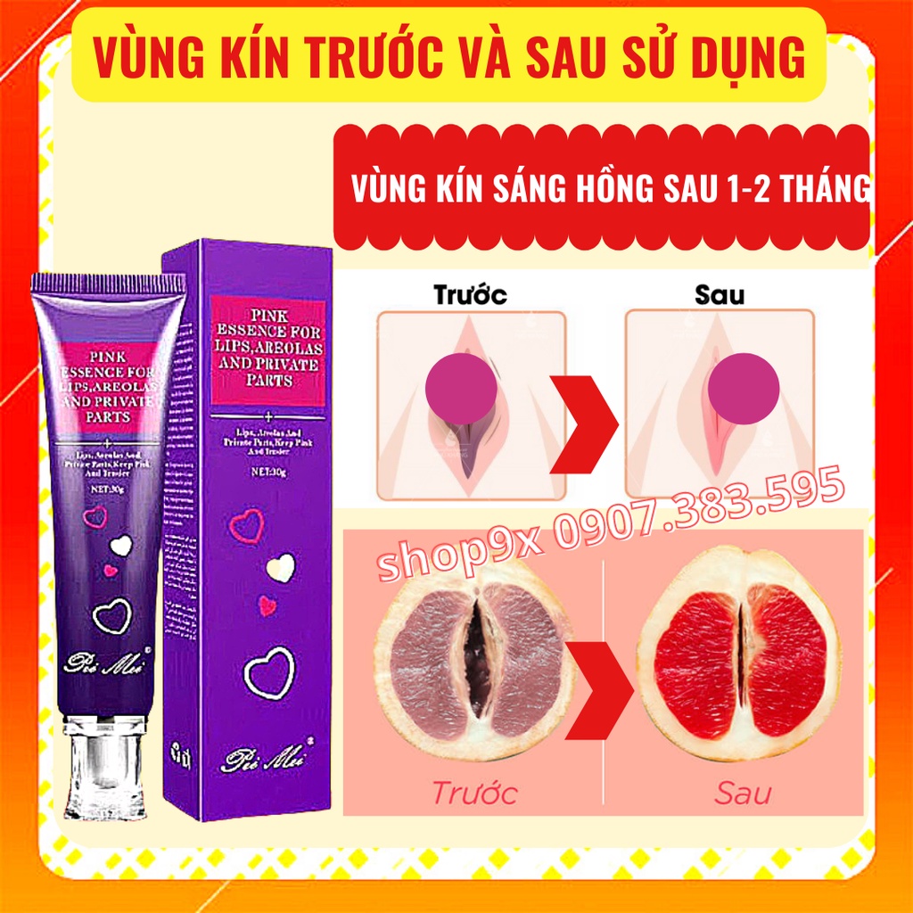 Kem Khử Thâm Dưỡng Hồng Môi - Nhũ Hoa - Vùng Kín Pei Mei 30g