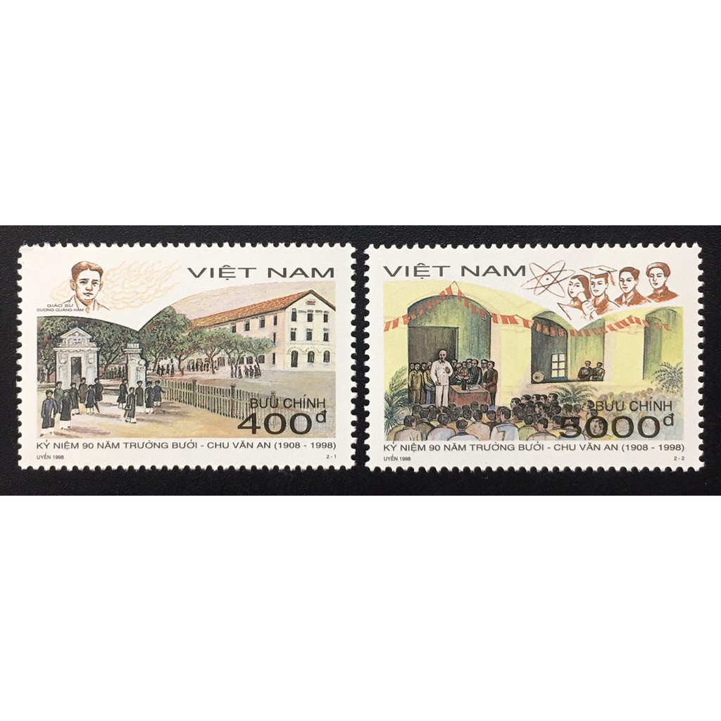 Tem Việt Nam năm 1998 - 90 năm trường Bưởi - Chu Văn An